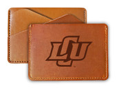 Lubbock Christian University Chaparral College Leather Card Holder Wallet