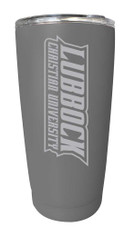 Lubbock Christian University Chaparral Etched 16 oz Stainless Steel Tumbler (Gray)