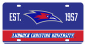 Lubbock Christian University Chaparral Metal License Plate