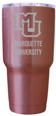 Marquette Golden Eagles 24 oz Insulated Tumbler Etched - Rose Gold
