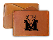 Marshall Thundering Herd College Leather Card Holder Wallet