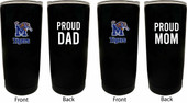Memphis Tigers Proud Mom and Dad 16 oz Insulated Stainless Steel Tumblers 2 Pack Black.