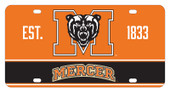 Mercer University Metal License Plate
