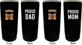 Mercer University Proud Mom and Dad 16 oz Insulated Stainless Steel Tumblers 2 Pack Black.