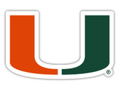 Miami Hurricanes 10 Inch Vinyl Decal Sticker