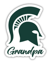 Michigan State Spartans 4 Inch Proud Grandpa Die Cut Decal