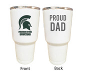 Michigan State Spartans Proud Dad 24 oz Insulated Stainless Steel Tumblers Choose Your Color.