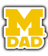 Michigan Wolverines 4-Inch Proud Dad Die Cut Decal
