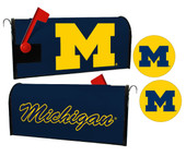 Michigan Wolverines Magnetic Mailbox Cover & Sticker Set