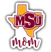 Midwestern State University Mustangs Proud Mom 4-Inch Die Cut Decal