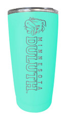 Minnesota Duluth Bulldogs Etched 16 oz Stainless Steel Tumbler (Choose Your Color)