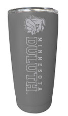 Minnesota Duluth Bulldogs Etched 16 oz Stainless Steel Tumbler (Gray)