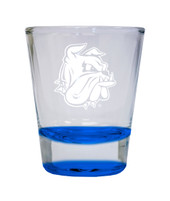 Minnesota Duluth Bulldogs Etched Round Shot Glass 2 oz Blue