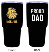 Minnesota Duluth Bulldogs Proud Dad 24 oz Insulated Stainless Steel Tumblers Choose Your Color.