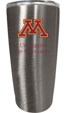 Minnesota Gophers 16 oz Insulated Stainless Steel Tumbler colorless