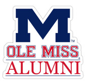 Mississippi Rebels Ole Miss 4-Inch Laser Cut Alumni Vinyl Decal Sticker