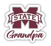 Mississippi State Bulldogs 4 Inch Proud Grandpa Die Cut Decal