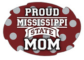 Mississippi State Bulldogs NCAA Collegiate Trendy Polka Dot Proud Mom 5" x 6" Swirl Decal Sticker