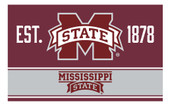 Mississippi State Bulldogs Wood Sign with Frame