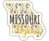 Missouri Tigers Floral State Die Cut Decal 2-Inch