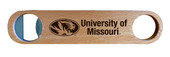 Missouri Tigers Laser Etched Wooden Bottle Opener College Logo Design