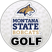 Montana State Bobcats 4-Inch Round Golf Ball Vinyl Decal Sticker