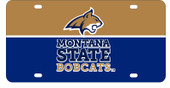 Montana State Bobcats Metal License Plate
