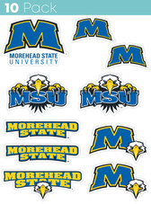Morehead State University 10 Pack Collegiate Vinyl Decal Sticker