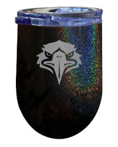Morehead State University 12 oz Laser Etched Insulated Wine Stainless Steel Tumbler Rainbow Glitter Black