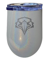 Morehead State University 12 oz Laser Etched Insulated Wine Stainless Steel Tumbler Rainbow Glitter Grey