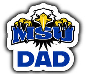 Morehead State University 4-Inch Proud Dad Die Cut Decal