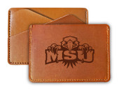 Morehead State University College Leather Card Holder Wallet