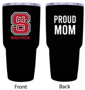 NC State Wolfpack Proud Mom 24 oz Insulated Stainless Steel Tumblers Black.