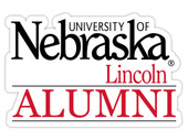 Nebraska Cornhuskers 4-Inch Laser Cut Alumni Vinyl Decal Sticker