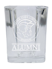 Norfolk State University College Alumni 2 Ounce Square Shot Glass laser etched