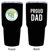 Norfolk State University Proud Dad 24 oz Insulated Stainless Steel Tumblers Black.