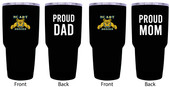 North Carolina A&T State Aggies Proud Mom and Dad 24 oz Insulated Stainless Steel Tumblers 2 Pack Black.