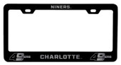 North Carolina Charlotte Forty-Niners Laser Engraved Metal License Plate Frame Choose Your Color