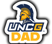 North Carolina Greensboro Spartans 4-Inch Proud Dad Die Cut Decal