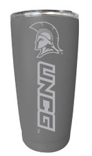 North Carolina Greensboro Spartans Etched 16 oz Stainless Steel Tumbler (Gray)