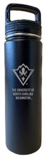 North Carolina Wilmington Seahawks 32 Oz Engraved Choose Your Color Insulated Double Wall Stainless Steel Water Bottle Tumbler