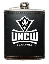 North Carolina Wilmington Seahawks Black Stainless Steel 7 oz Flask