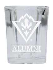 North Carolina Wilmington Seahawks College Alumni 2 Ounce Square Shot Glass laser etched