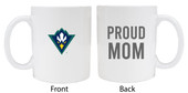 North Carolina Wilmington Seahawks Proud Mom White Ceramic Coffee Mug (White).