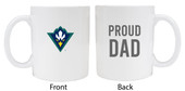 North Carolina Wilmington SeahawksProud Dad White Ceramic Coffee Mug (White).