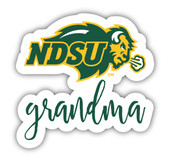 North Dakota State Bison 4 Inch Proud Grand Mom Die Cut Decal