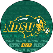 North Dakota State Bison 4 Inch Round Word Magnet
