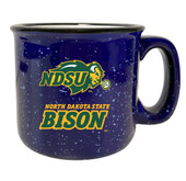 North Dakota State Bison Speckled Ceramic Camper Coffee Mug (Choose Your Color).