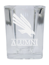 North Texas 2 Ounce Square Shot Glass laser etched logo Design