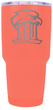Northeastern State University Riverhawks 24 oz Insulated Tumbler Etched - Coral